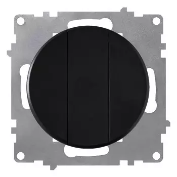 выключатель 3-клавишный ONEKEYELECTRO Florence чёрный