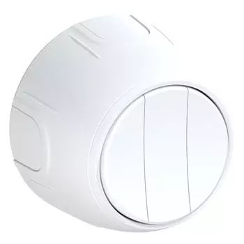 выключатель 3-клавишный ONEKEYELECTRO Rotondo белый