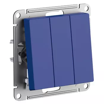 выключатель 3-клавишный SCHNEIDER ELECTRIC Atlas Design аквамарин
