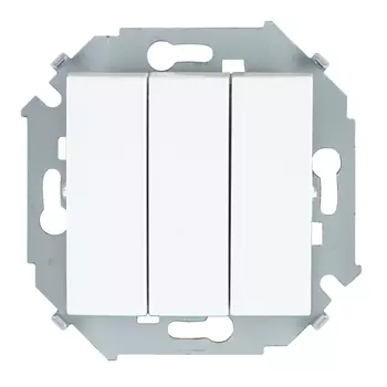 выключатель 3-клавишный SIMON серия 15 белый