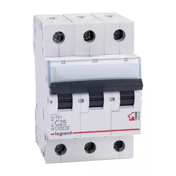 выключатель автоматический LEGRAND 3P 25А