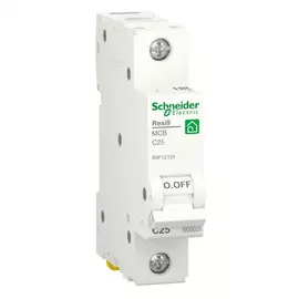 выключатель автоматический SCHNEIDER ELECTRIC RESI 9 1P 25А С 6кА