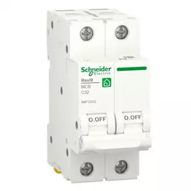 выключатель автоматический SCHNEIDER ELECTRIC RESI 9 2P 32А С 6кА