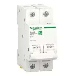 выключатель автоматический SCHNEIDER ELECTRIC RESI 9 2P 40А С 6кА