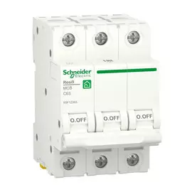 выключатель автоматический SCHNEIDER ELECTRIC RESI 9 3P 63А С 6кА