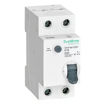выключатель автоматический SE CITY9 1P 16А тип A 6kA