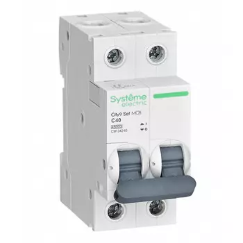 выключатель автоматический SE CITY9 2P 40А тип С 4,5kA