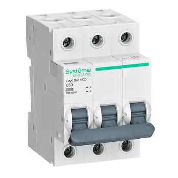 выключатель автоматический SE CITY9 3P 50А тип С 6kA