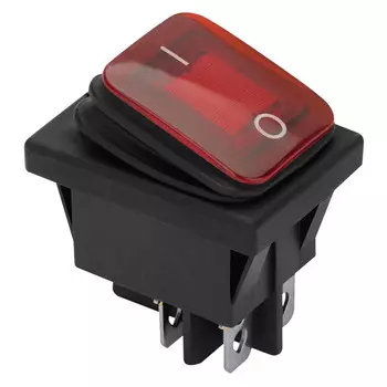 выключатель клавишный DUWI влагозащита с подсветкой 250В 16А