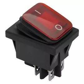 выключатель клавишный влагозащита DUWI с подсветкой 250В 16А