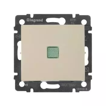 выключатель Legrand 695601 Valena 1-клавишный с подсветкой IP20, слоновая кость