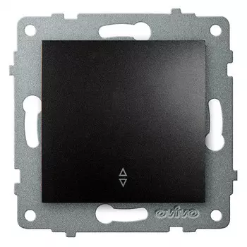 переключатель проходной 1-клавишный OVIVO Loft черный