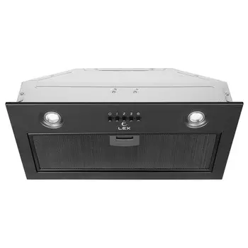 вытяжка встраиваемая LEX GHOST 600 Black 60см 700куб черный