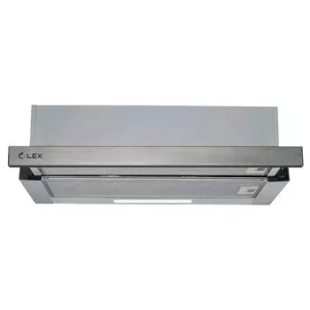 вытяжка встроенная LEX Hermes 600 inox, 60см, 1050 куб, нержавеющая сталь