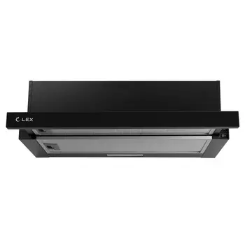 вытяжка встроенная LEX HUBBLE G 600 BLACK, 60 см, 650 куб, черная