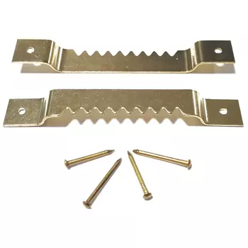 зацеп зубчатый, стальной с гвоздями, 55 мм, 2 шт