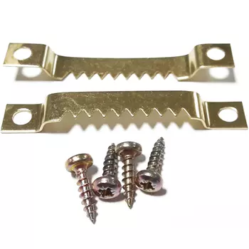 зацеп зубчатый стальной с шурупами 55мм 2шт