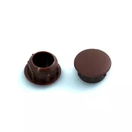 заглушка для отверстия 10мм пластик коричневый 35шт