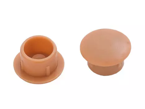 заглушка для отверстия 12мм пластик бежевый 45шт