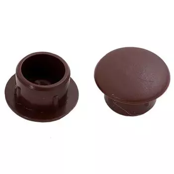заглушка для отверстия 12мм пластик коричневый 45шт