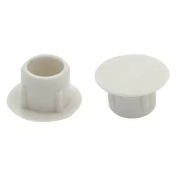 заглушка для отверстия 8мм пластик белый 40шт