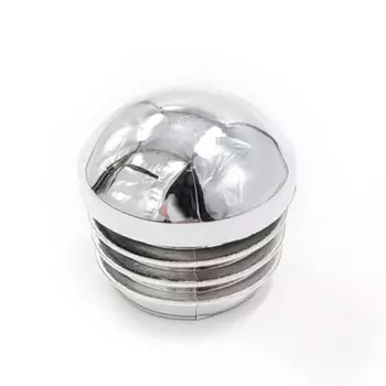 заглушка для отверстия R-17А полукруглая пластик хром 2шт