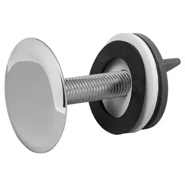 заглушка для раковины хром