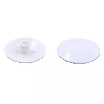 заглушка к эксцентрику пластик белый 25шт