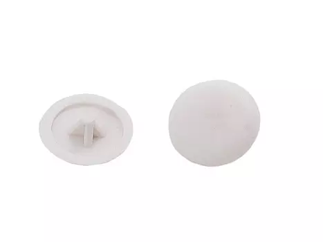 заглушка на шуруп PZ2 пластик белый 50шт