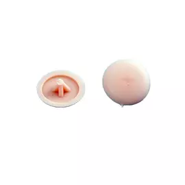 заглушка на шуруп PZ2 пластик бежевый 50шт