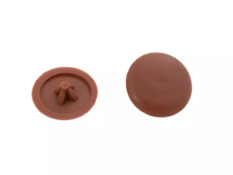 заглушка на шуруп PZ2 пластик светло-коричневый 50шт