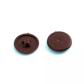 заглушка на шуруп PZ3 пластик коричневый 10шт