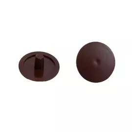 заглушка на шуруп-стяжку 7мм пластик коричневый 45шт