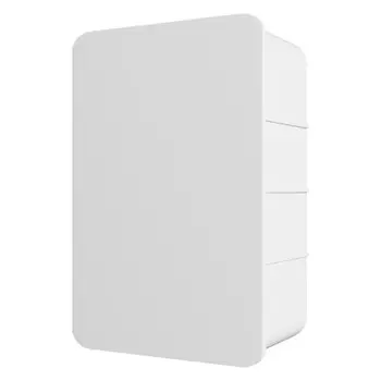 заглушка воздуховода ЭРА 55х110мм пластик белая