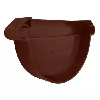 заглушка желоба универсальная d130мм коричневая