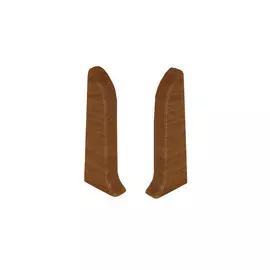 заглушки для плинтуса ПВХ ИДЕАЛ Комфорт 55мм Бук 2левые+2правые