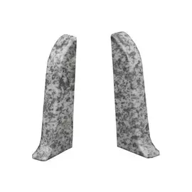 заглушки для плинтуса ПВХ ИДЕАЛ Комфорт 55мм Камешки 2левые+2правые