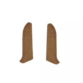 заглушки для плинтуса ПВХ ИДЕАЛ Комфорт 55мм Клен 2левые+2правые