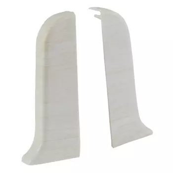 заглушки для плинтуса ПВХ RICO Leo 56мм Береза левая+правая