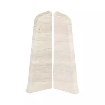 заглушки для плинтуса ПВХ SALAG Lima 72мм Дуб Дакота левая+правая