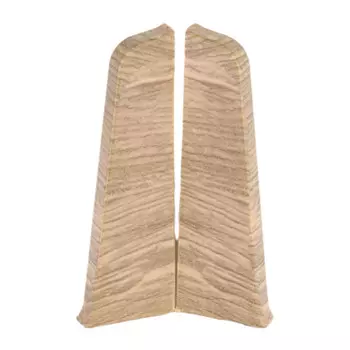 заглушки для плинтуса ПВХ SALAG Lima 72мм Дуб Рубенс левая+правая