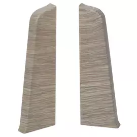 заглушки для плинтуса ПВХ SALAG Lima 72мм Дуб кембридж левая+правая