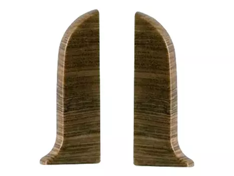 заглушки для плинтуса ПВХ SALAG NGF 56мм Дуб старый левая+правая