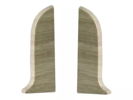 заглушки для плинтуса ПВХ SALAG NGF 56мм Груша денвер левая+правая