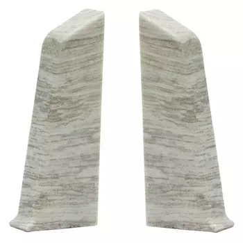 заглушки для плинтуса ПВХ Winart Quadro 55мм Ланди левая+правая