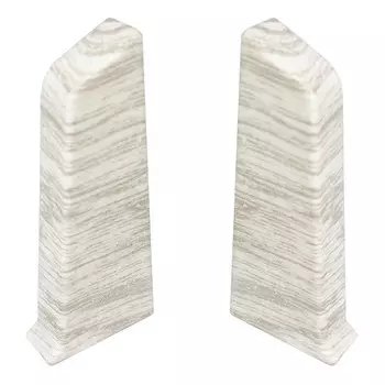 заглушки для плинтуса ПВХ Winart Quadro 55мм Гритор левая+правая