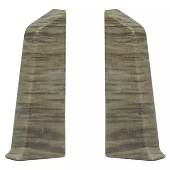 заглушки для плинтуса ПВХ Winart Quadro 55мм Муссон левая+правая