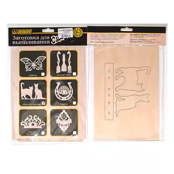 заготовка для выпиливания ДЕЛЬТА кошки