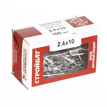 заклепка вытяжная алюминий/сталь 2,4x10мм 100шт