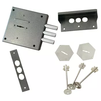 замок накладной KERBEROS 110.11.033 сувальдный 3 ригеля